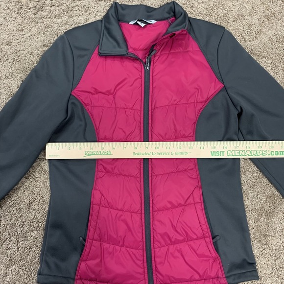 Port Authority Womens‎ Color Block Soft Shell Jacket Womens Size Small Grey Pink - Picture 8 of 9